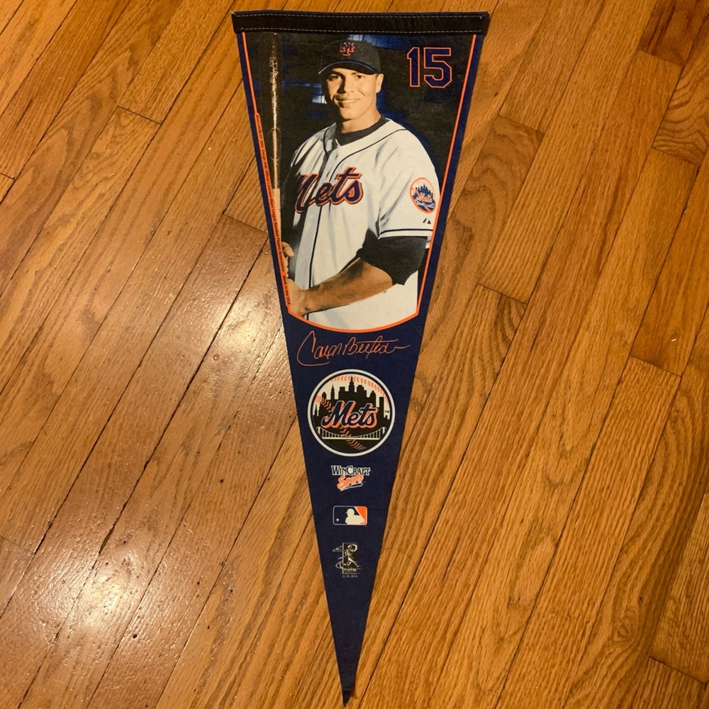 2005 WinCraft New York Mets Carlos Beltrán MLB Pennant Flag